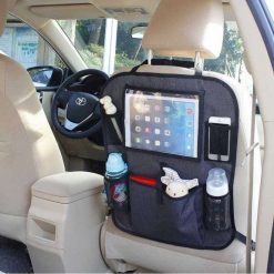Babydan Tablet Car Seat Organiser is a clever Universal Backseat Organizer features 7 pockets including 2 drinks holders, helping to keep the rear of the car neat and tidy,