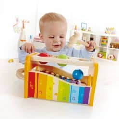 Hape Early Melodies Pound and Tap Bench will give any little one an introduction to different musical notes in a fun way.