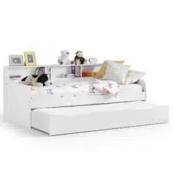 Grace Daybed is a contemporary, sleek looking,  pure white kids daybed which offers great functionality for any childs room.