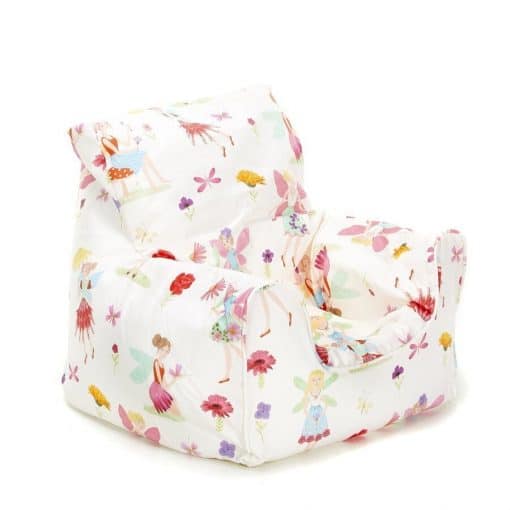 Beanbag Chair - Fairies is a beautifully made Children’s Bean Chair, adorned with cute and colourful Fairies, that is perfectly sized and scaled to suit pre-school and nursery aged children.