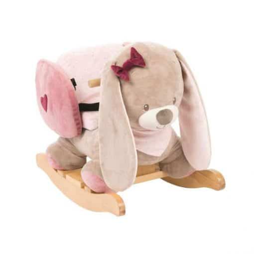 Nattou Rocker - Nina The Rabbit is a superbly made and luxuriously upholstered ride on rocking toy