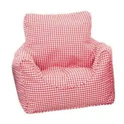 Red Gingham Beanbag Chair is a Soft and Comfortable and ideal for little-ones who will love cuddling up, reading their favourite book or watching their programs.