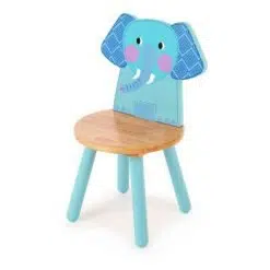 Create a charming addition to any room with Tidlo's Jungle Animal Elephant Chair! Constructed with natural wood and sized for children