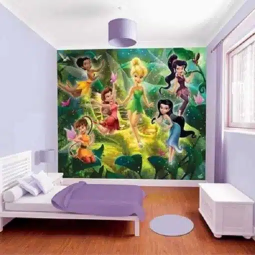 Walltastic Disney Fairies Wallpaper Mural brings a touch of  Disney magic and charm to your child’s bedroom or playroom.