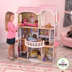 Kidkraft Magnolia Mansion Dolls House is a wonderfully detailed and robust wooden Dollhouse, complete with 13 pieces of detailed furniture