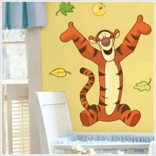 Roommates Disney Tigger Giant Wall Stickers, featuring bouncy, trouncy, and fun Tigger wall decal is perfect for nurseries and bedrooms