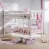 Zodiac Bunk Bed with its gentle curves, simplistic elegant design and brilliant white finish would be well suited to most kids rooms