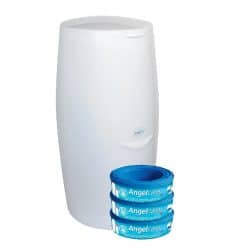 The Angelcare Nappy Disposal System is a convenient and hygienic way of disposing of dirty nappies, includes 3 Refills