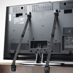 BabyDan TV Safety Strap helps to prevent flat screen televisions from tipping over. Easy and versatile installation. offering the flexibility of securing a TV to a wall or furniture.