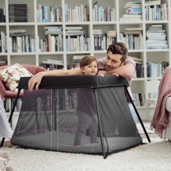 Babybjorn Travel Cot Light is the perfect travel cot to take with you on trips, it can be set up in seconds, in one easy movement, weighing only 6kg, making it light and easy to carry in its carrying case.