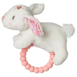 Bella Bunny Soft Baby Rattle With Teether Ring 1