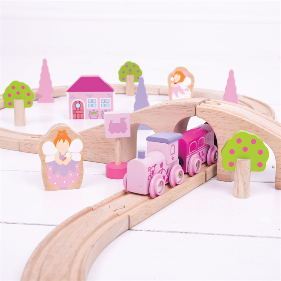 Bigjigs store pink train