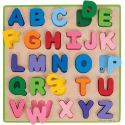 Bigjigs Chunky Alphabet Puzzle Uppercase is a brightly coloured and fun chunky ABC puzzle will be an instant hit with all little learners.