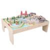 This wooden Bigjigs City Train Set and Table will inspire and educate young minds in equal measure, with 62 play pieces