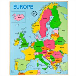 Bigjigs Europe Jigsaw Puzzle is a smart and retro effect European map puzzle that is perfect for early learners to develop their coordination