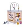 Bigjigs Wooden Activity Cube with Bead Frame, suitable from 12 months