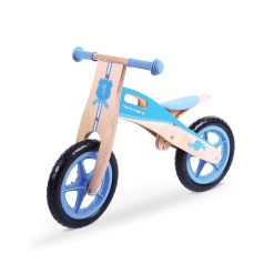 Bigjigs My First Bike in Blue, a kids balance bike that is easy to manoeuvre, little feet only need to push forwards to get on the move! A fantastic way to improve balance whilst developing hand/eye coordination.