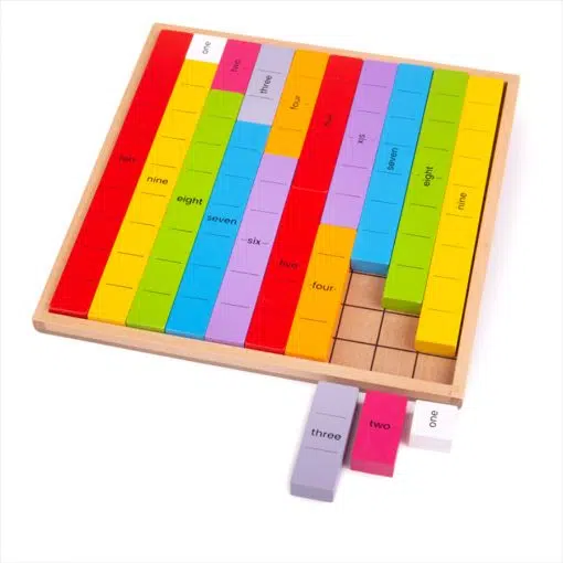 Bigjigs Number Bonds will help Children learn all about numbers with this rainbow coloured, wooden number bond game.