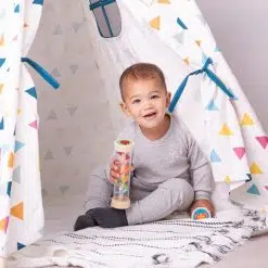 This delightful teepee tent comes complete with curtains and is everything your little one needs to make a nursery or bedroom a den to play in