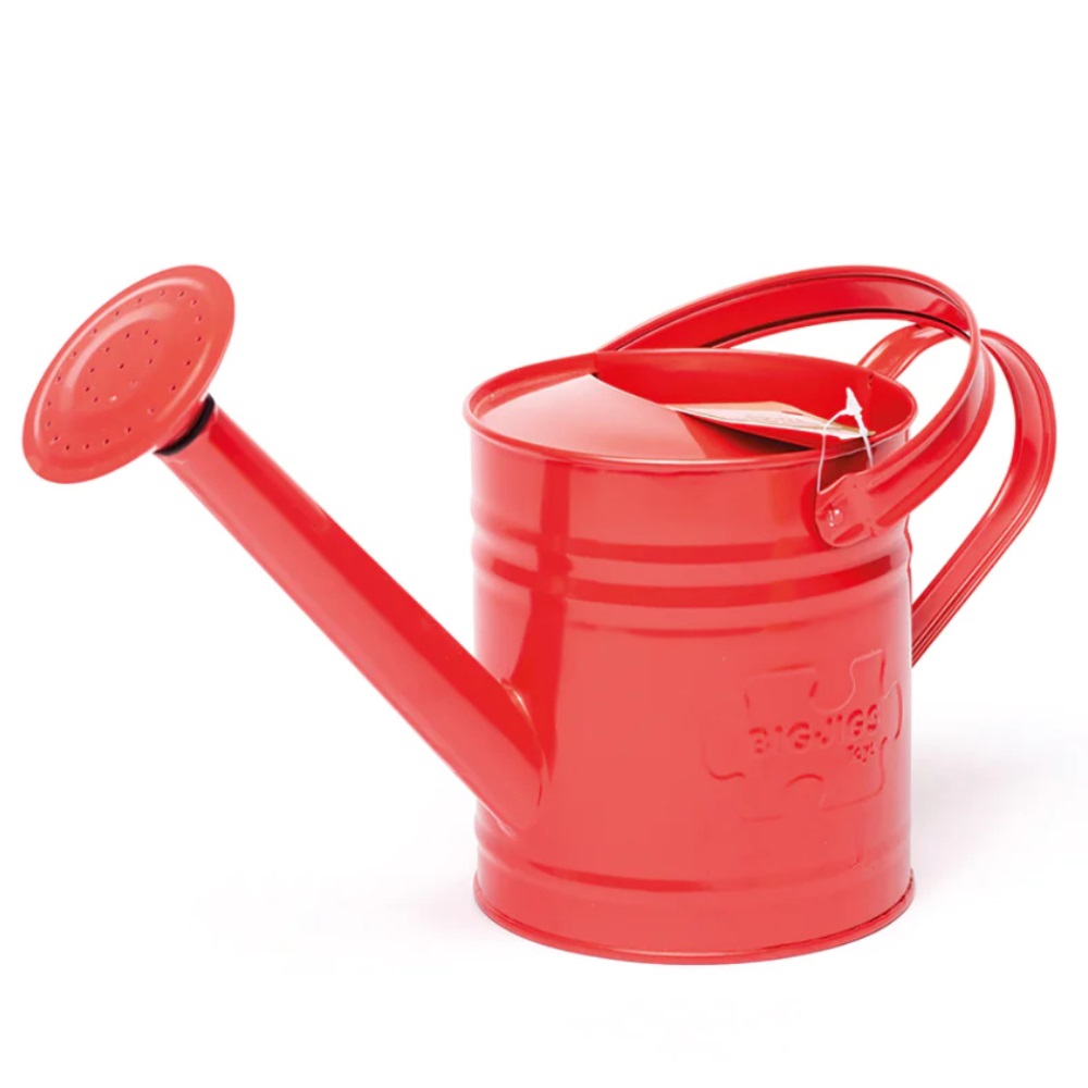 Bigjigs Toys Red Watering Can is a great way to encourage little ones to help out in the garden and learn all about maintaining a garden, and how to look after nature