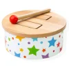 Bigjigs Wooden Drum will inspire your child's inner musician with this colourful wooden musical toy which includes a mallet that is perfectly sized for little hands to grasp and beat the drum with!