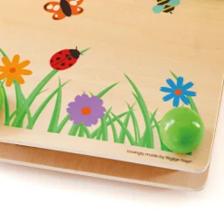 Bigjigs Wooden Flower Press will help Kids to pick and gather their favourite flowers, place them on the wooden board and learn how to press flowers down, creating impressive floral creations that make pretty gifts or artwork.
