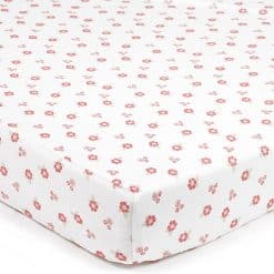 Breathablebaby Super Dry Sheets in a pretty English Garden print are, breathable sheets that are super soft, and will keep baby comfy and dry all night
