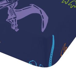 Alternative view of Prehistoric Dinosaur Toddler Fitted Sheet