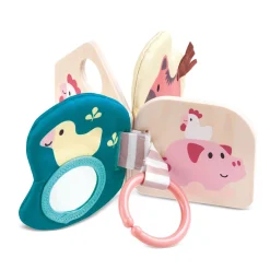 This sweet Hape Bella Baby Book, invites little readers to grasp words and sounds through different textures and materials.