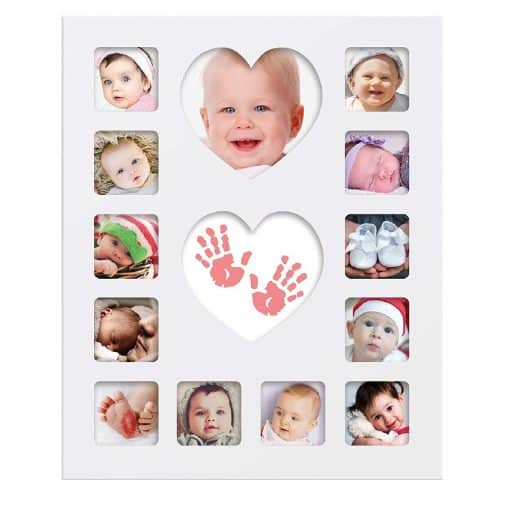 Happy Hands Baby Inkless First Year Frame Kit make for a beautiful reminder of just how tiny your babies hands or feet are with this charming easy to use kit.