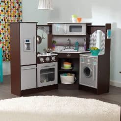Kidkraft Ultimate Corner Play Kitchen with Sounds and Lights would be ideal for any aspiring Chef, with its realistic look and feel.