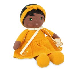 Kaloo Doll Naomie is a very pretty young lady with a soft cotton muslin dress in sunny colours an ideal my first doll. Suitable from birth.