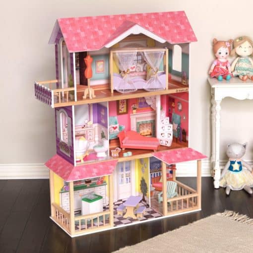 Kidkraft Viviana Dollhouse is a large wooden dolls house featuring bright, energetic decor a welcome retreat for any Dolls up to 30cm