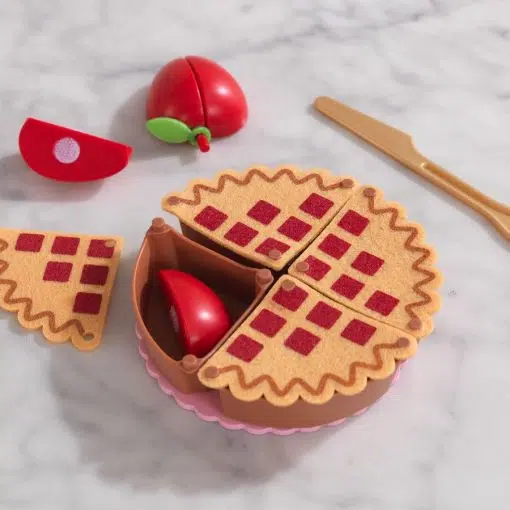 KidKraft Create & Cook Apple Pie wooden play set features 12 pieces and this traditional dessert would be a fun treat at any time