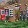 Kidkraft Hobby Workshop Wooden Playhouse provides kids with a creative and imaginative outdoor play space, complete with accessories
