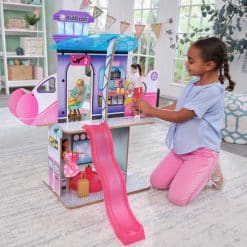 Kidkraft Luxe Life 2-in-1 Airport & Jet Dollhouse, is wonderful wooden play set providing a unique site for dolls to act out adventures and travel in Style!