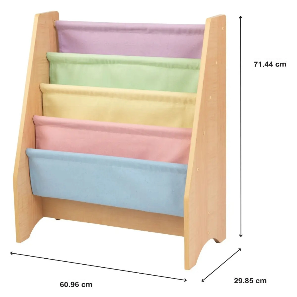 Kidkraft Sling Bookshelf Pastel Little Dreamers   Kidkraft Sling Bookshelf Pastel 2 