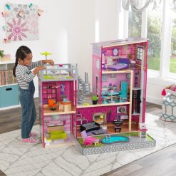 Kidkraft Uptown Dollhouse is a stylish wooden dolls house, where dolls get to live lives of true luxury, complete with accessories