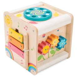 This Le Toy Van Activity Wooden Cube is ideal tot for Toddlers offering them many play activities, helping them develop hand to eye coordination.