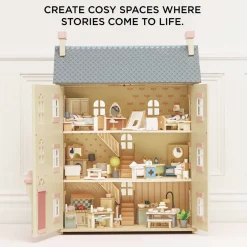 Le Toy Van Cherry Tree Doll House With Furniture 3