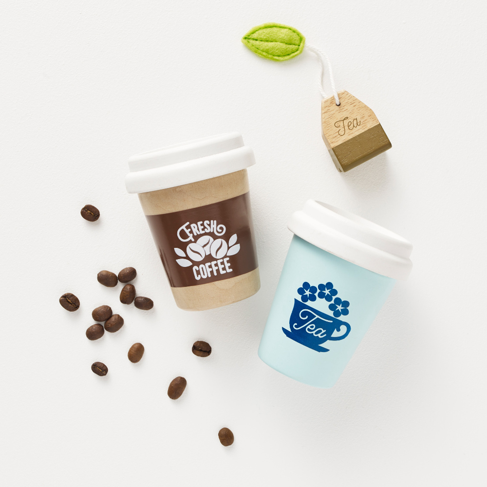 Le Toy Van Eco Cups Tea & Coffee Set - Image 3