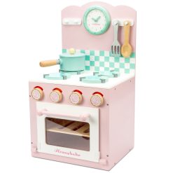 Le Toy Van Oven & Hob Pink play set in soft pastel colours is a delightful play oven which has been specially designed to encourage imaginative play, an ideal toy for budding cooks and mini bakers.