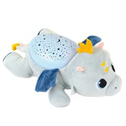 Leon The Dragon Plush Night Light, is a cute and wonderfully plush, musical star projector, casting a starry night onto your walls and ceiling.