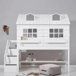 Lifetime Lake House Semi High Bed With Steps