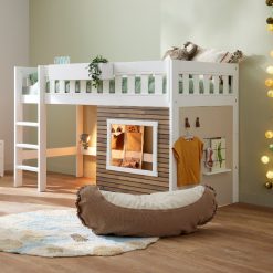 Lifetime Limited Edition Semi High Bed, designed as a contemporary kids bed that gives children an opportunity to play and sleep in stylish surroundings.