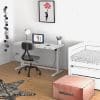 Lifetime Rise Electrical Adjustable Desk With Drawer is suitable as a desk or a standing desk with a height that can be adjusted from 72 – 121 cm.