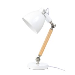 Lifetime Desk Lamp in white is beautifully made, robust and adjustable, with classic styling making it ideal for any part of the home.