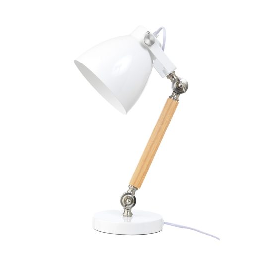 Lifetime Desk Lamp in white is beautifully made, robust and adjustable, with classic styling making it ideal for any part of the home.