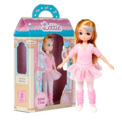 Lottie Doll Ballet Class is a super cute age relatable, ballerina doll dressed in a pink tutu, wraparound cardigan and comes in a presentation box.
