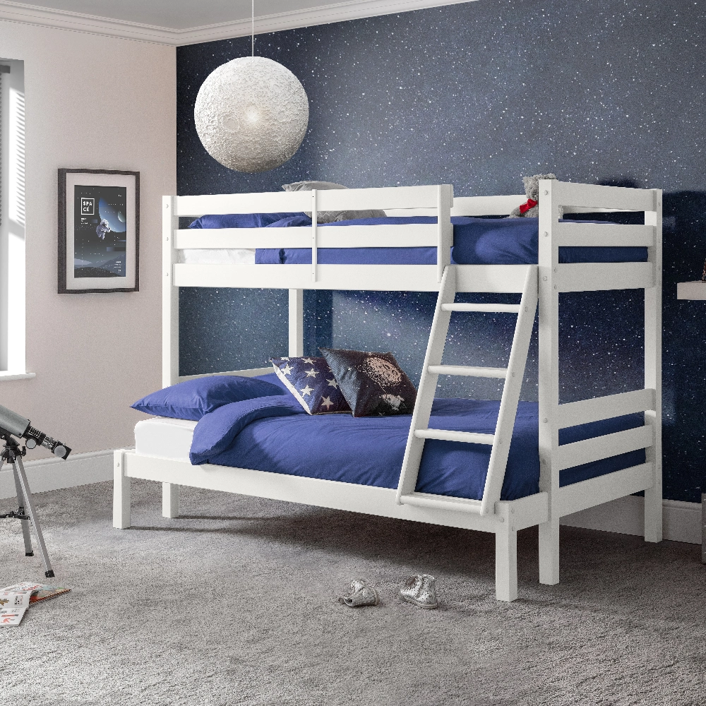 Merlin Triple Sleeper Bunk White Little Dreamers